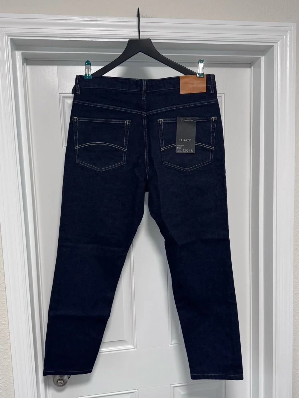 NWT Ted Baker London Dyllon Tapered Fit Stretch Jeans Dark Blue Mens Size 34R